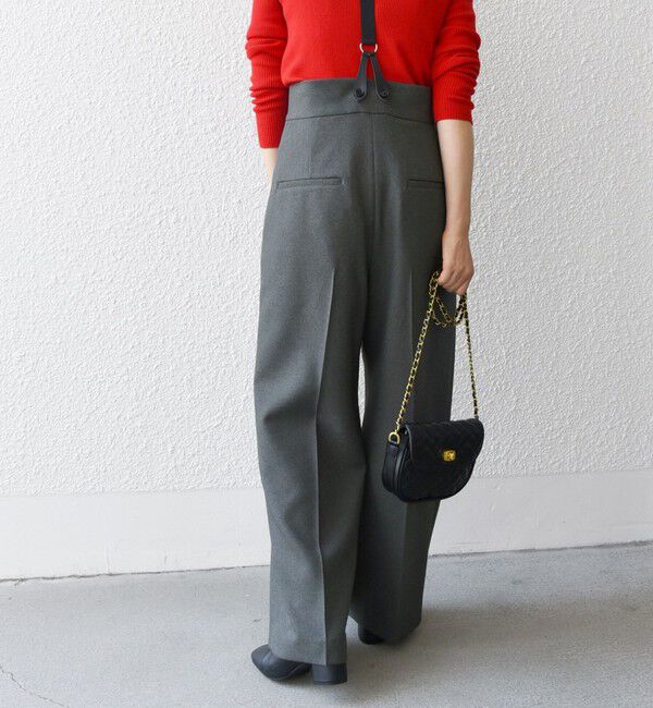 SHIPS any「SHIPS any:〈洗濯機可能〉マニッシュ サスペンダー ワイド パンツ」|その他|