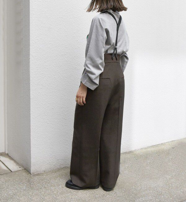 SHIPS any「SHIPS any:〈洗濯機可能〉マニッシュ サスペンダー ワイド パンツ」|その他|