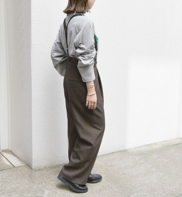 SHIPS any「SHIPS any:〈洗濯機可能〉マニッシュ サスペンダー ワイド パンツ」|その他|