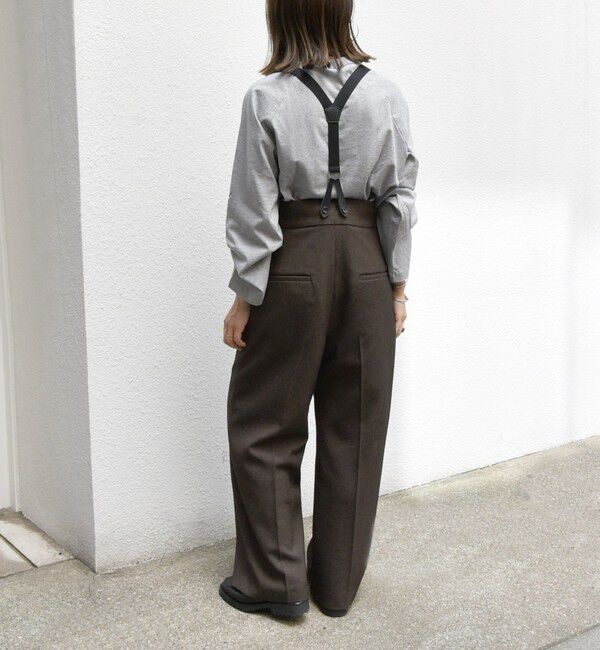 SHIPS any「SHIPS any:〈洗濯機可能〉マニッシュ サスペンダー ワイド パンツ」|その他|
