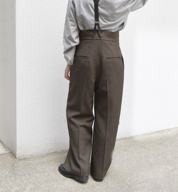 SHIPS any「SHIPS any:〈洗濯機可能〉マニッシュ サスペンダー ワイド パンツ」|その他|