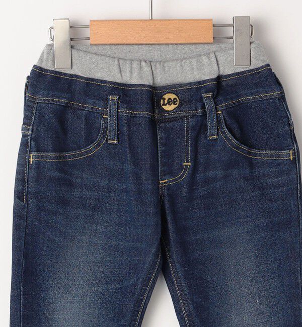 SHIPS KIDS「Lee:100～160cm / リブ ストレッチ テーパード デニム」|デニム|