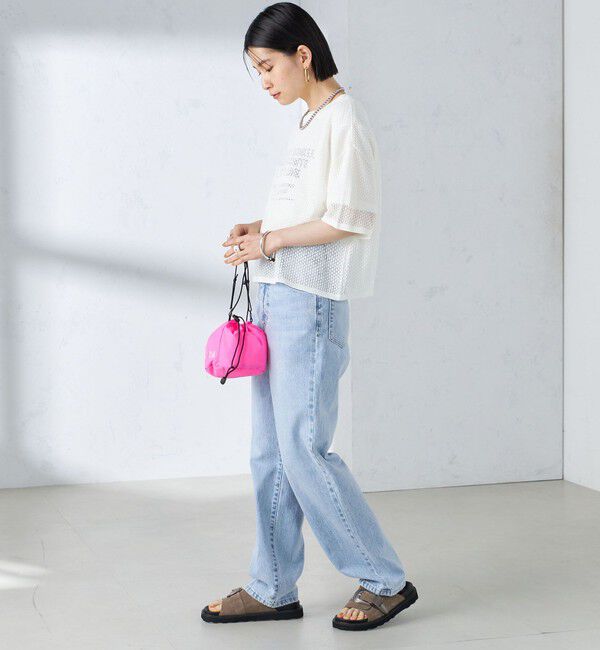 SHIPS for women「〈手洗い可能〉メッシュ編 半袖 ニット プルオーバー」|ニット・セーター|