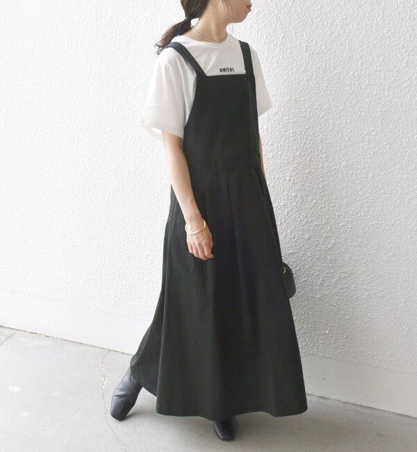 SHIPS any「SHIPS any:〈洗濯機可能〉チノ フレア ジャンパー スカート」|ジャンパースカート|