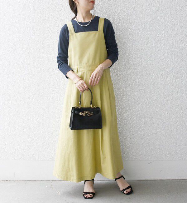 SHIPS any「SHIPS any:〈洗濯機可能〉チノ フレア ジャンパー スカート」|ジャンパースカート|