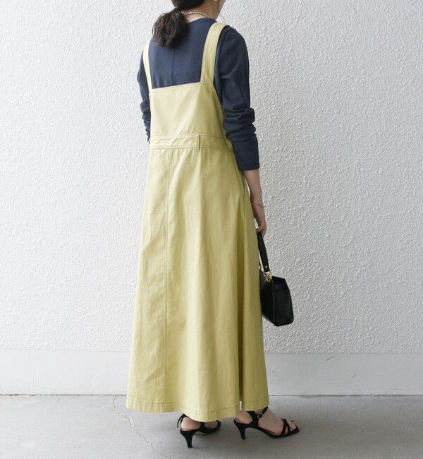 SHIPS any「SHIPS any:〈洗濯機可能〉チノ フレア ジャンパー スカート」|ジャンパースカート|