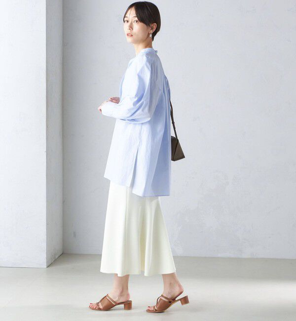 SHIPS for women「〈手洗い可能〉コットン ギャザー チュニック ブラウス」|シャツ・ブラウス|