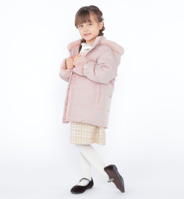 SHIPS KIDS「SHIPS KIDS:100～130cm /〈手洗い可能〉リバティ リサイクル ロング ダウン」|ダウン|