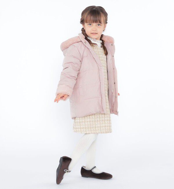 SHIPS KIDS「SHIPS KIDS:100～130cm /〈手洗い可能〉リバティ リサイクル ロング ダウン」|ダウン|