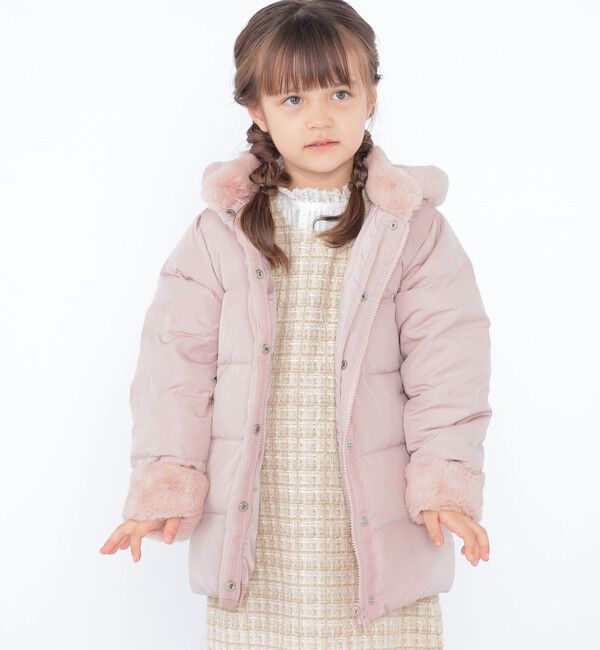 SHIPS KIDS「SHIPS KIDS:100～130cm /〈手洗い可能〉リバティ リサイクル ロング ダウン」|ダウン|