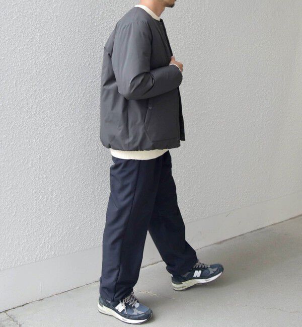 SHIPS any「SHIPS any: 〈撥水・防風等〉多機能 リップストップ 中綿  ノーカラー ブルゾン◇」|ブルゾン・スタジャン|