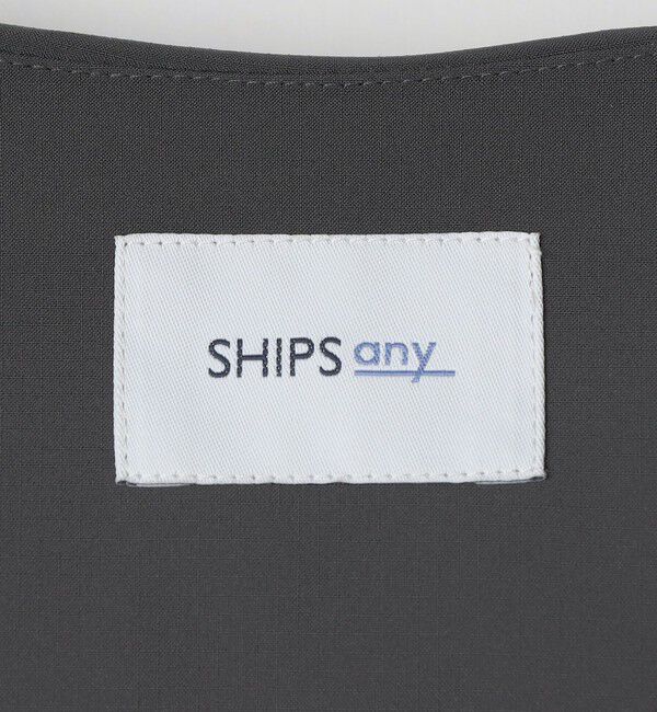 SHIPS any「SHIPS any: 〈撥水・防風等〉多機能 リップストップ 中綿  ノーカラー ブルゾン◇」|ブルゾン・スタジャン|