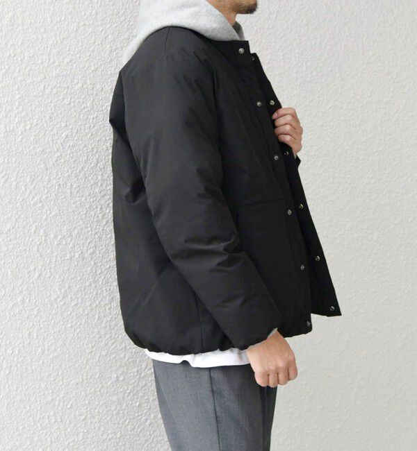 SHIPS any「SHIPS any: 〈撥水・防風等〉多機能 リップストップ 中綿  ノーカラー ブルゾン◇」|ブルゾン・スタジャン|