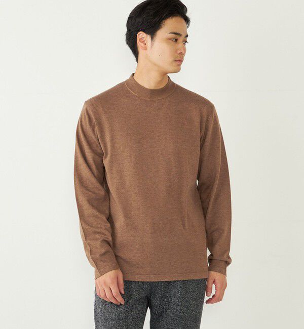 SHIPS Colors 「SHIPS Colors:〈吸湿発熱・手洗い可能〉Solist(R) Heat モックネック ニット」|ニット・セーター|