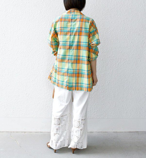 SHIPS any「SHIPS any:〈洗濯機可能〉マドラス チェック テーラード シャツ ジャケット」|テーラードジャケット|