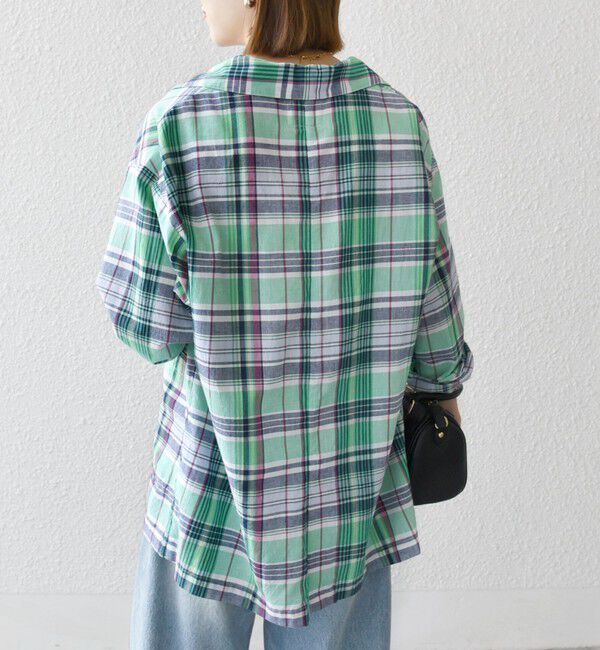 SHIPS any「SHIPS any:〈洗濯機可能〉マドラス チェック テーラード シャツ ジャケット」|テーラードジャケット|