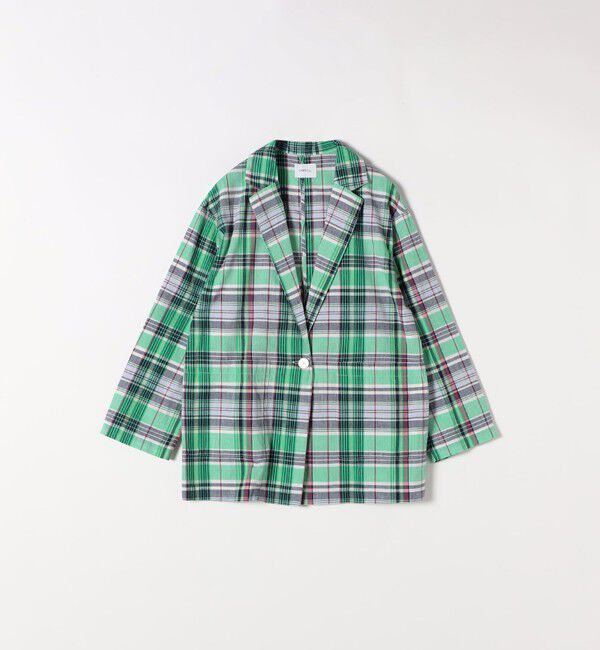 SHIPS any「SHIPS any:〈洗濯機可能〉マドラス チェック テーラード シャツ ジャケット」|テーラードジャケット|