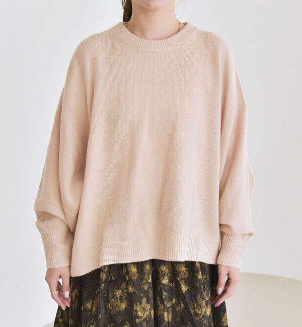 quaranciel「quaranciel:〈手洗い可能〉AQUA カシミヤ ミックス ドルマン ニット 25AW」|ニット・セーター|