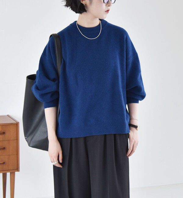 quaranciel「quaranciel:〈手洗い可能〉AQUA カシミヤ ミックス ドルマン ニット 25AW」|ニット・セーター|