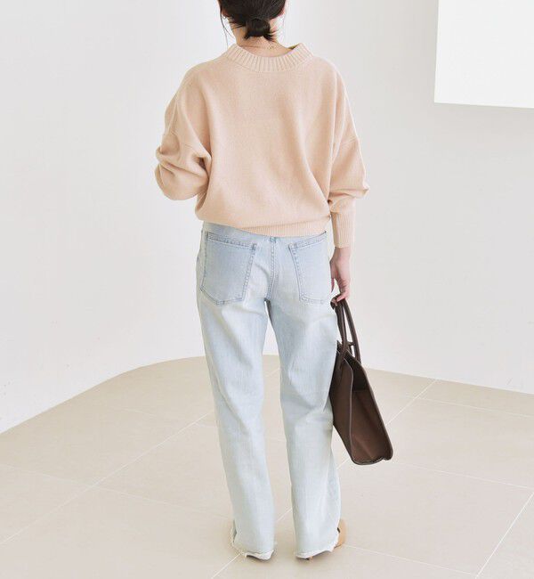 quaranciel「《一部追加予約》quaranciel: AQUA カシミヤ ミックス 2way ハイネック カーディガン」|カーディガン|