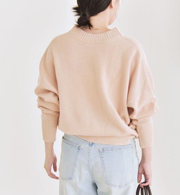 quaranciel「《一部追加予約》quaranciel: AQUA カシミヤ ミックス 2way ハイネック カーディガン」|カーディガン|