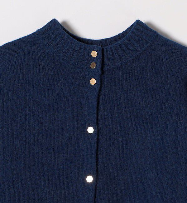 quaranciel「《一部追加予約》quaranciel: AQUA カシミヤ ミックス 2way ハイネック カーディガン」|カーディガン|