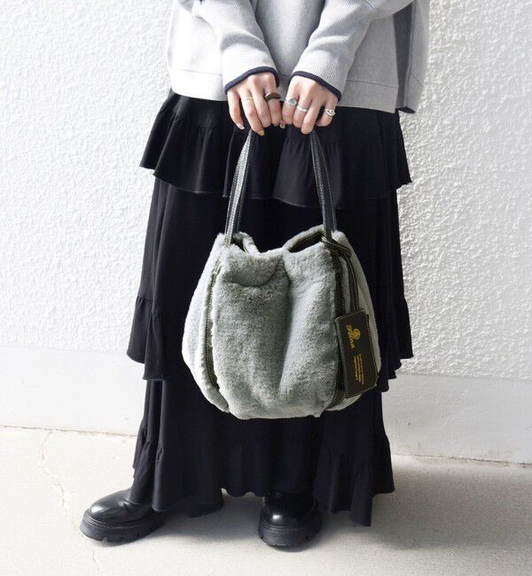 SHIPS any「【SHIPS any別注】Folna: 2WAY フェイクファー バッグ 25AW」|トートバッグ|