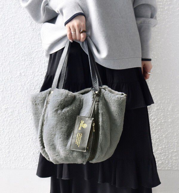 SHIPS any「【SHIPS any別注】Folna: 2WAY フェイクファー バッグ 25AW」|トートバッグ|