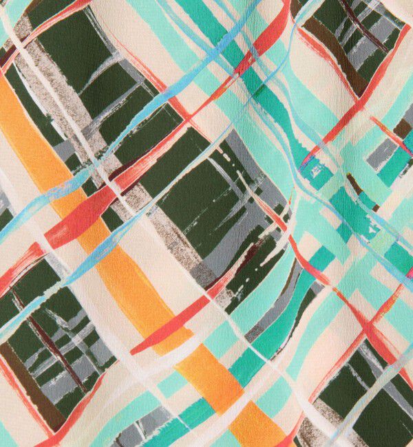 Ballsey「プラッドペイントプリント イージーラップスカート」|スカート|