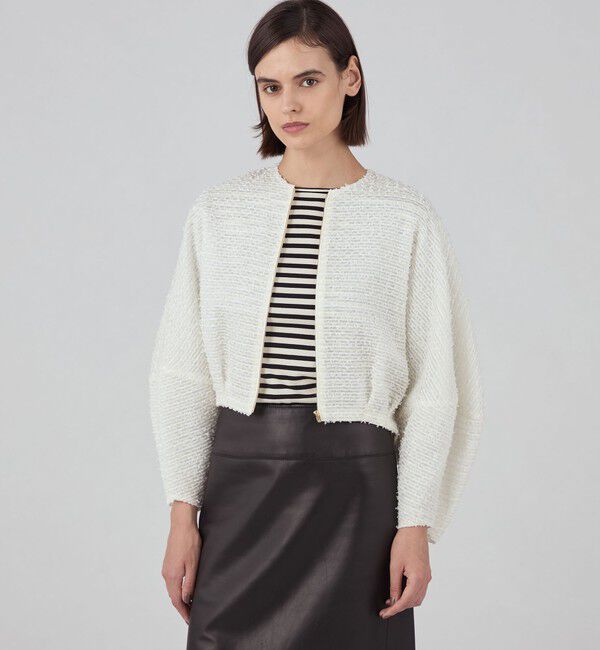 TOMORROWLAND collection「ファンシーオーガンジー バルーンブルゾン」|ブルゾン・スタジャン|