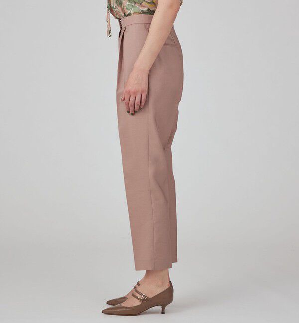 TOMORROWLAND collection「ウールシルクタッサー 1タックテーパードパンツ」|スラックス|