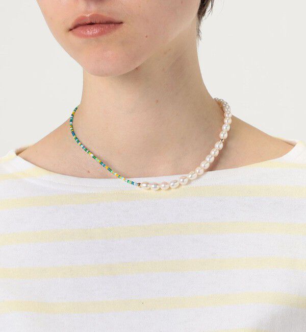 TOMORROWLAND GOODS「【別注】eliou パール&times;ビーズ ネックレス」|ネックレス|