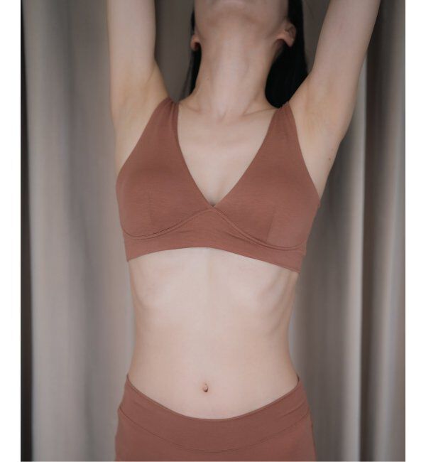 EMILYWEEK「【FLOW】リヨセルブラ（ブラック、キャメル）」|インナー|