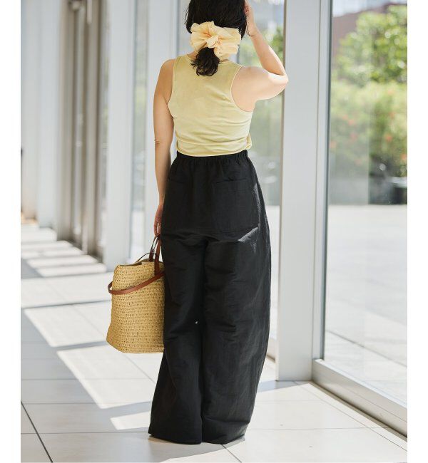 IENA LA BOUCLE「IENA LA BOUCLE コットンリネンスラブワイドパンツ」|その他|