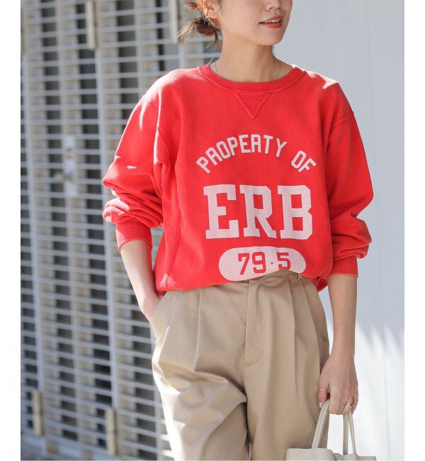 JOURNAL STANDARD relume「別注【Champion】*relume RW 10oz French Terry CN：スウェット」|スウェット・ジャージ|レッド