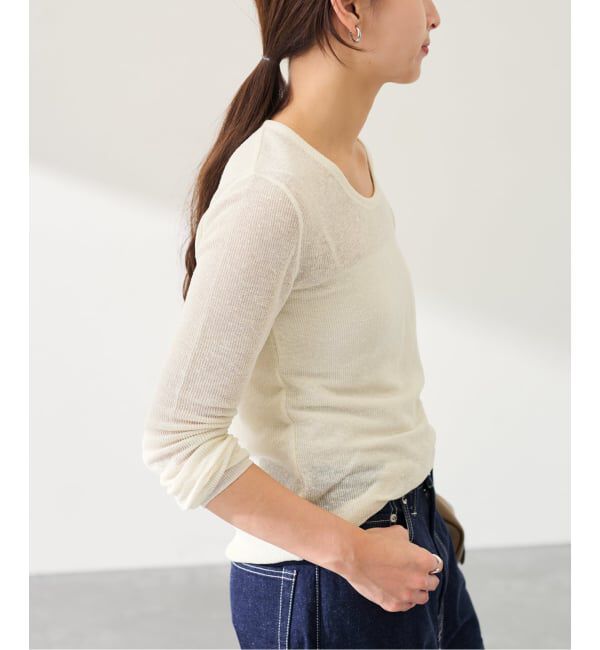 FRAMeWORK「Uネックニットプルオーバー」|ニット・セーター|