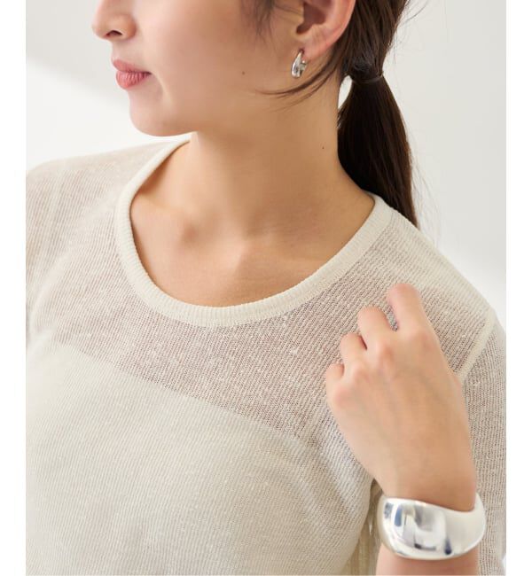 FRAMeWORK「Uネックニットプルオーバー」|ニット・セーター|