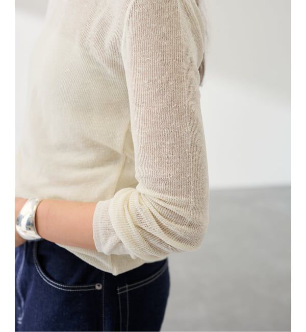FRAMeWORK「Uネックニットプルオーバー」|ニット・セーター|