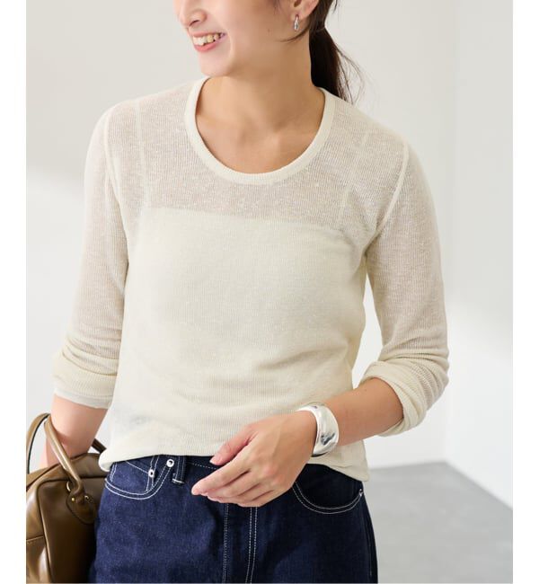 FRAMeWORK「Uネックニットプルオーバー」|ニット・セーター|