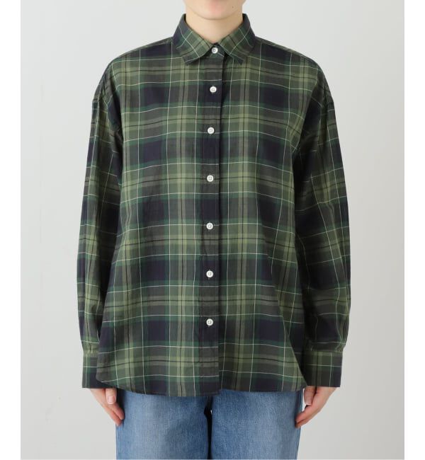 FRAMeWORK「コットンウールチェックレギュラーシャツ」|シャツ・ブラウス|