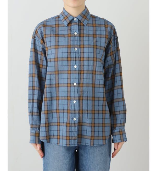 FRAMeWORK「コットンウールチェックレギュラーシャツ」|シャツ・ブラウス|