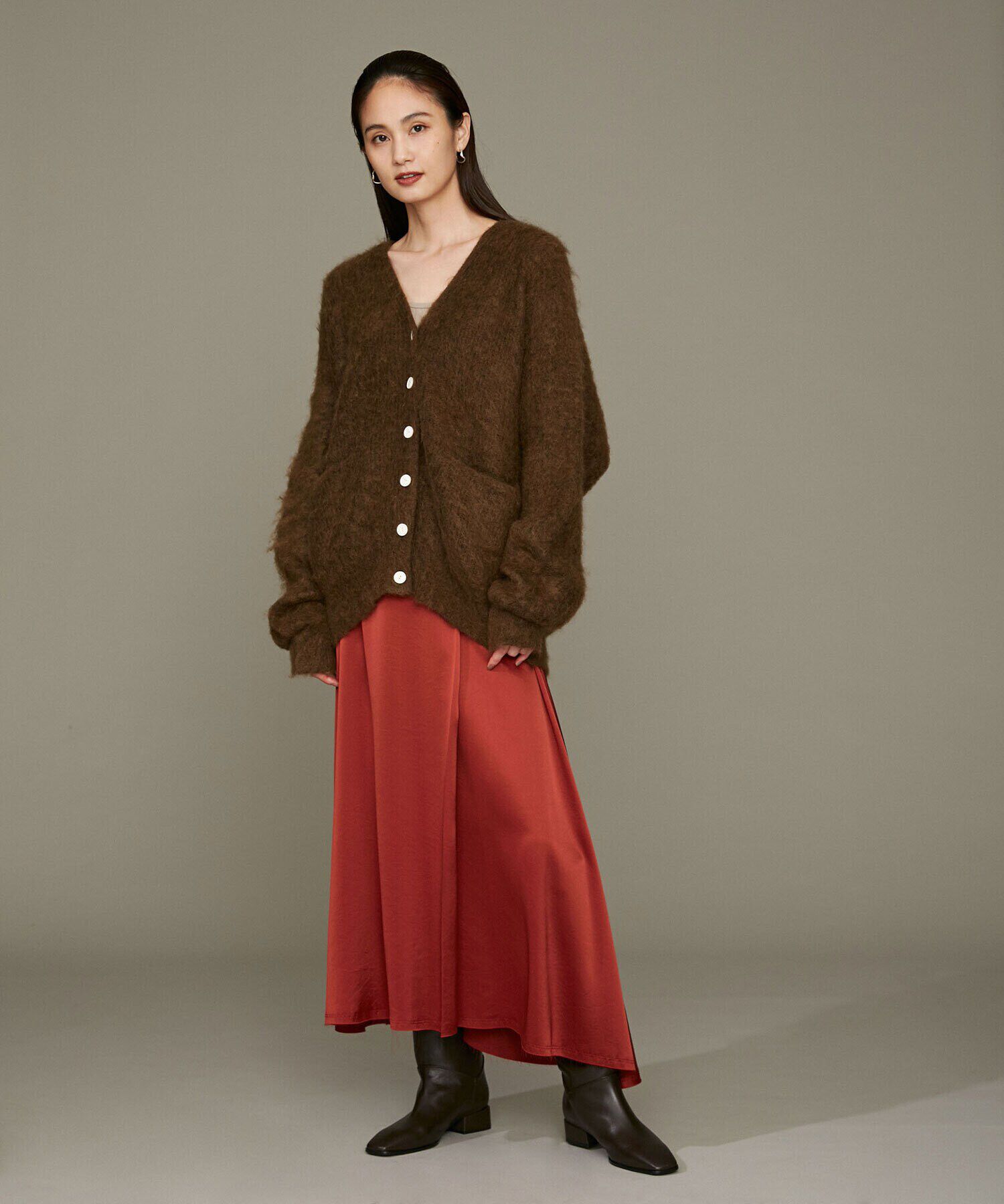 nano･universe「LB.01/イレヘムサテンウォッシュスカート」|スカート|