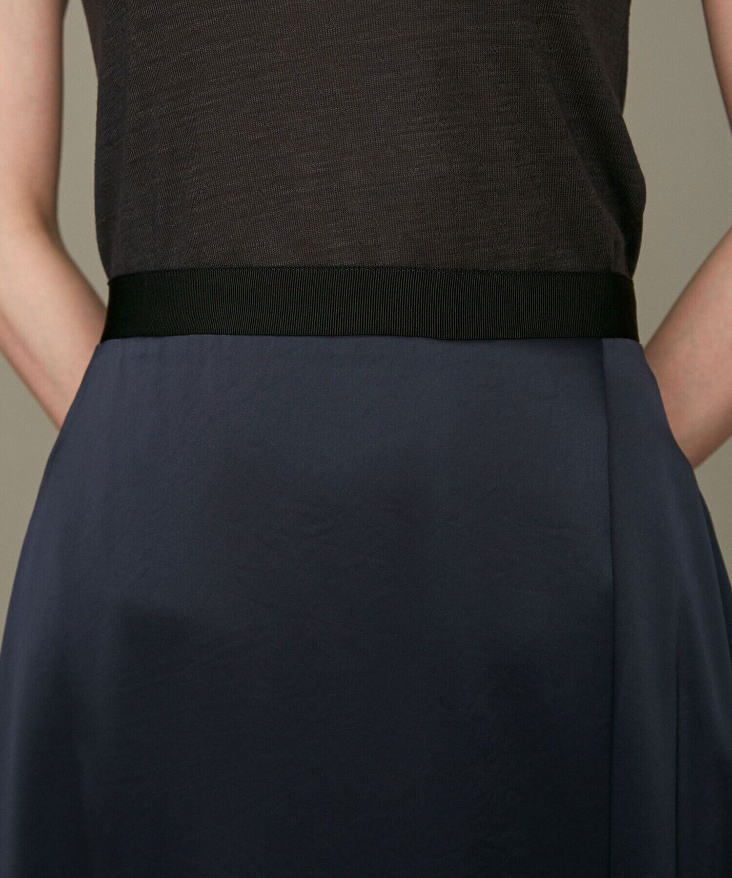 nano･universe「LB.01/イレヘムサテンウォッシュスカート」|スカート|