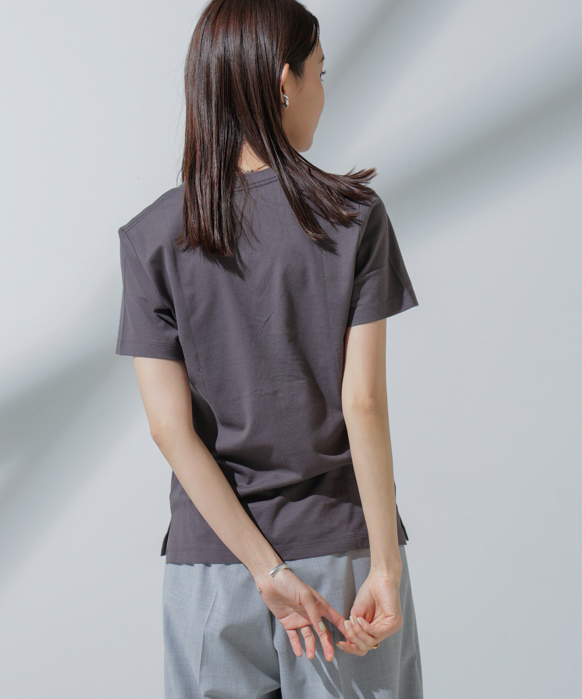 nano･universe「Anti Soaked(R) 汗染み防止 VネックTシャツ」|Tシャツ・カットソー|