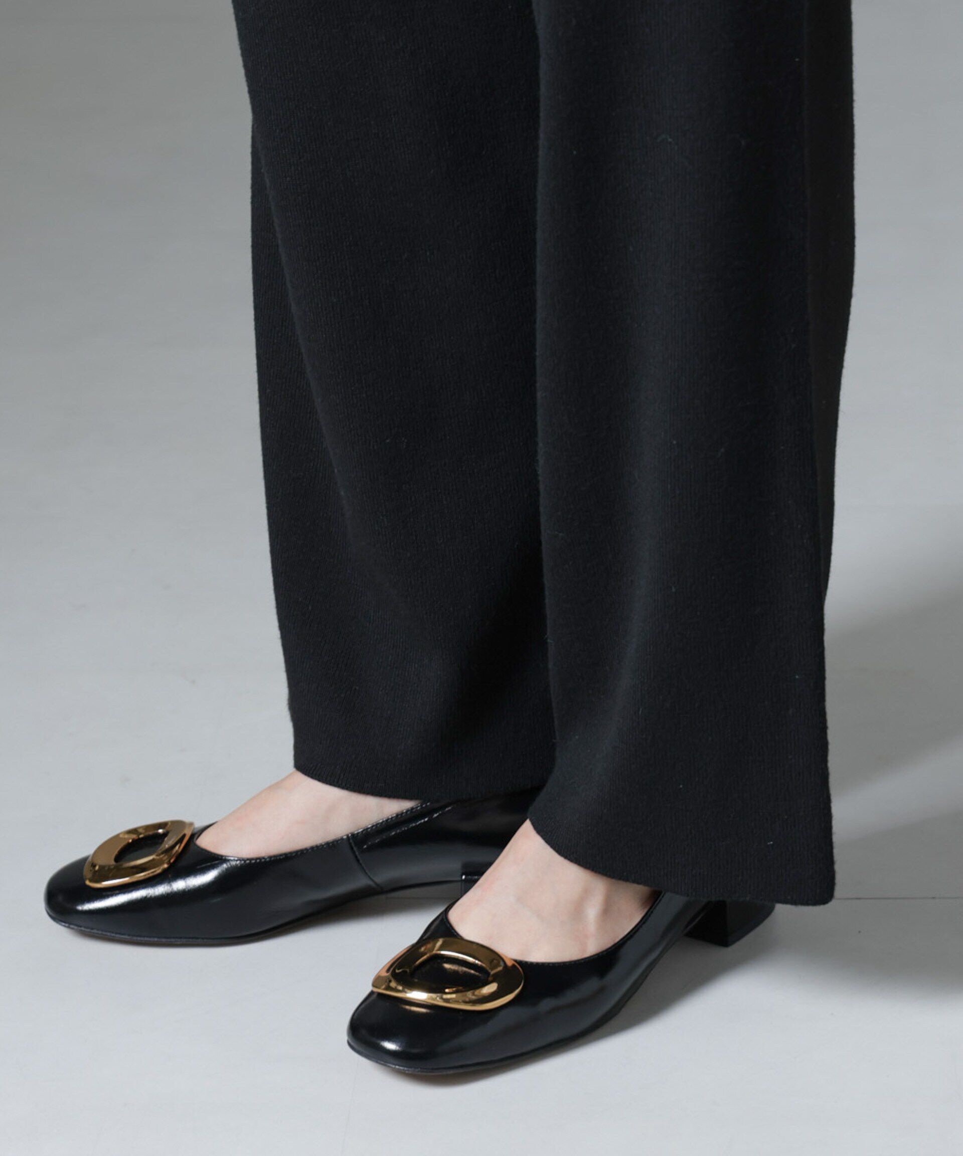 nano･universe「ポケットニットワイドパンツ（セットアップ可）」|チノ|