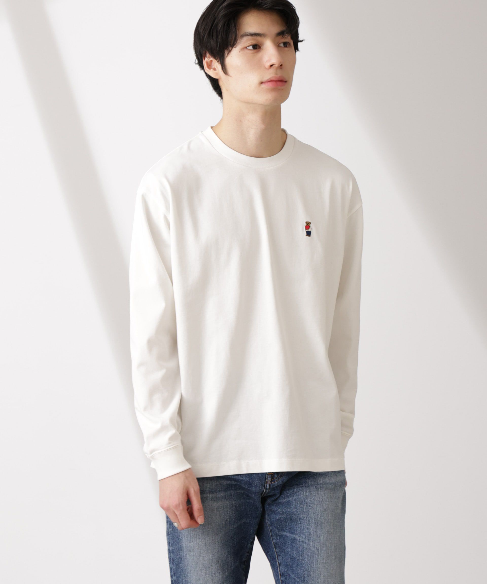 nano･universe「ナノベアTシャツ 長袖」|Tシャツ・カットソー|