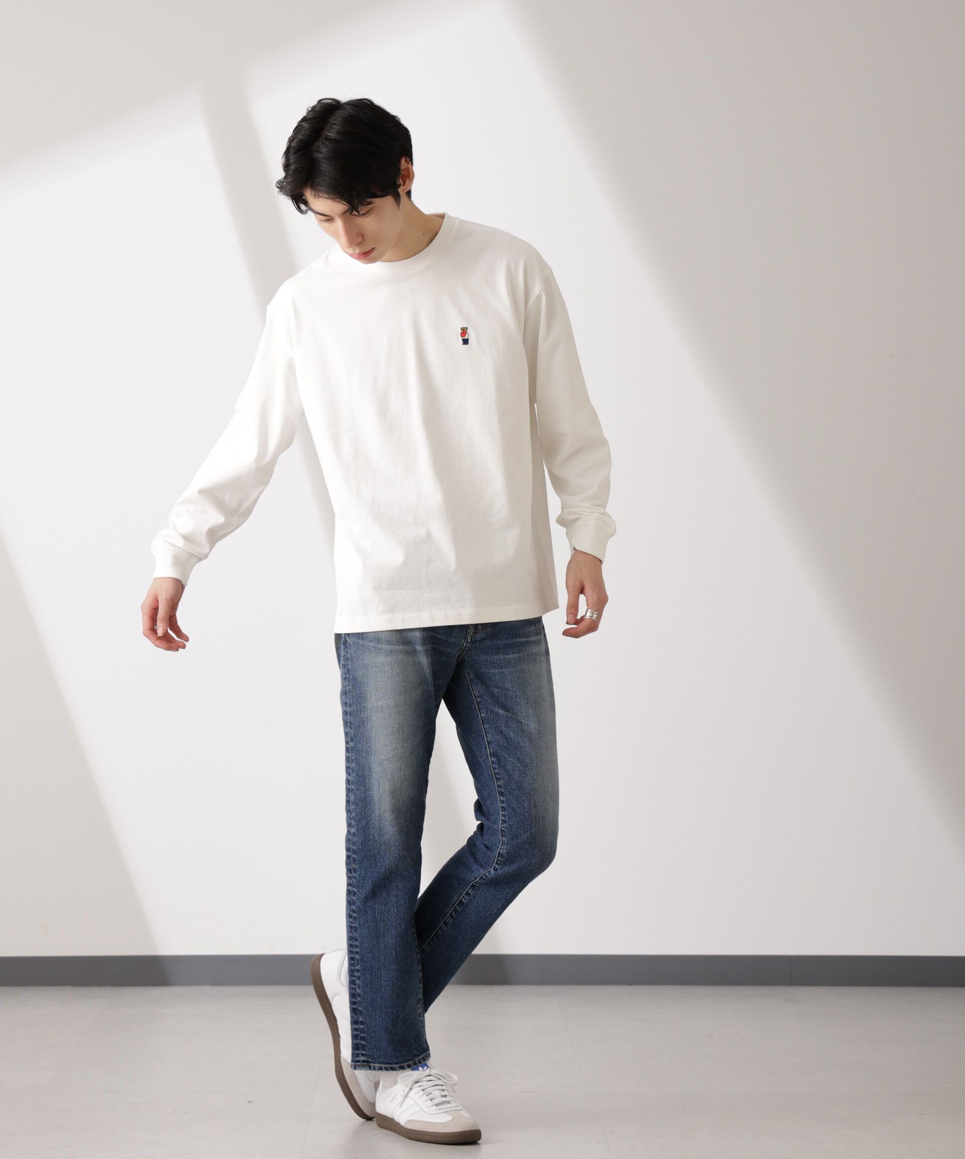 nano･universe「ナノベアTシャツ 長袖」|Tシャツ・カットソー|