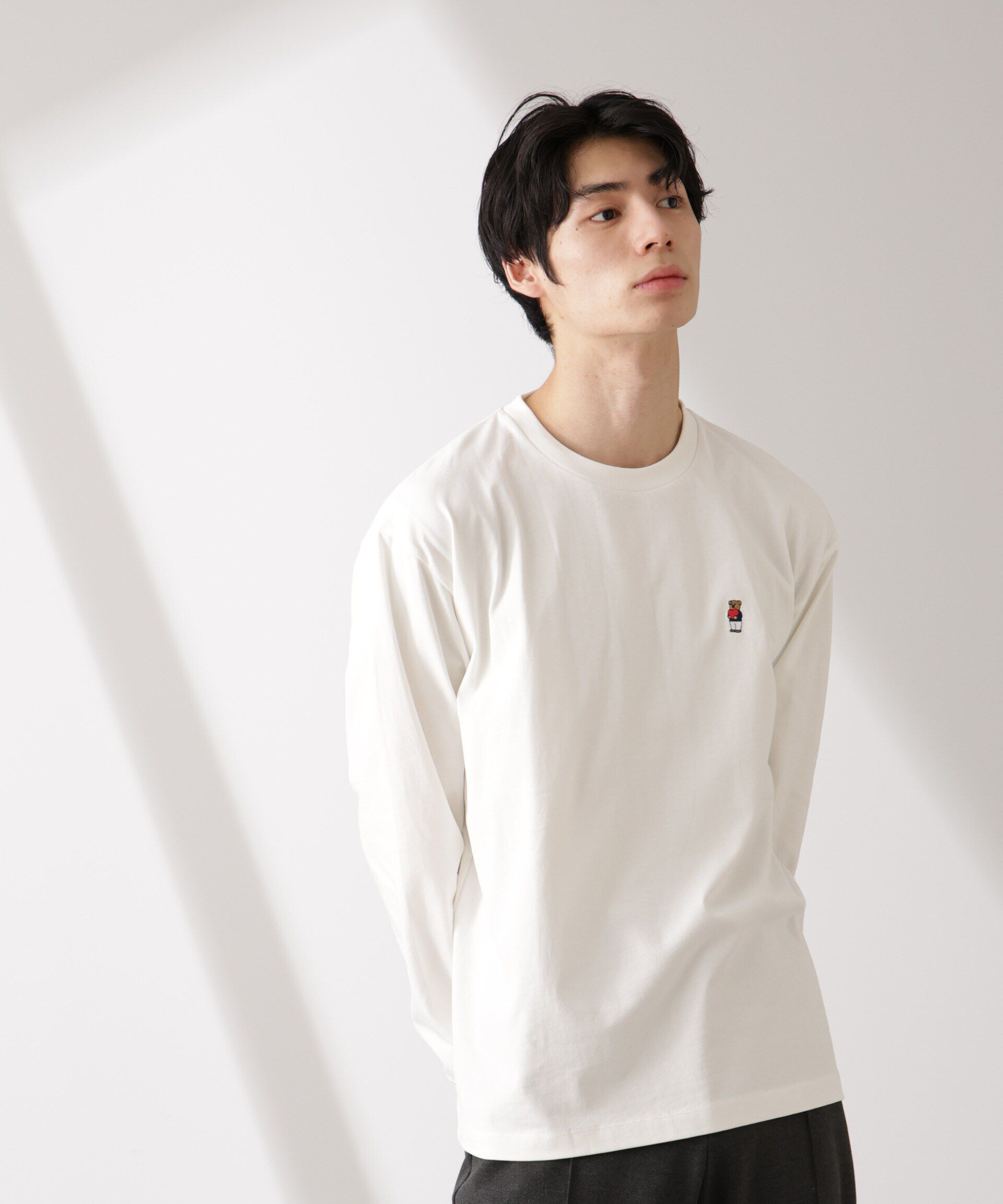 nano･universe「ナノベアTシャツ 長袖」|Tシャツ・カットソー|パターン32