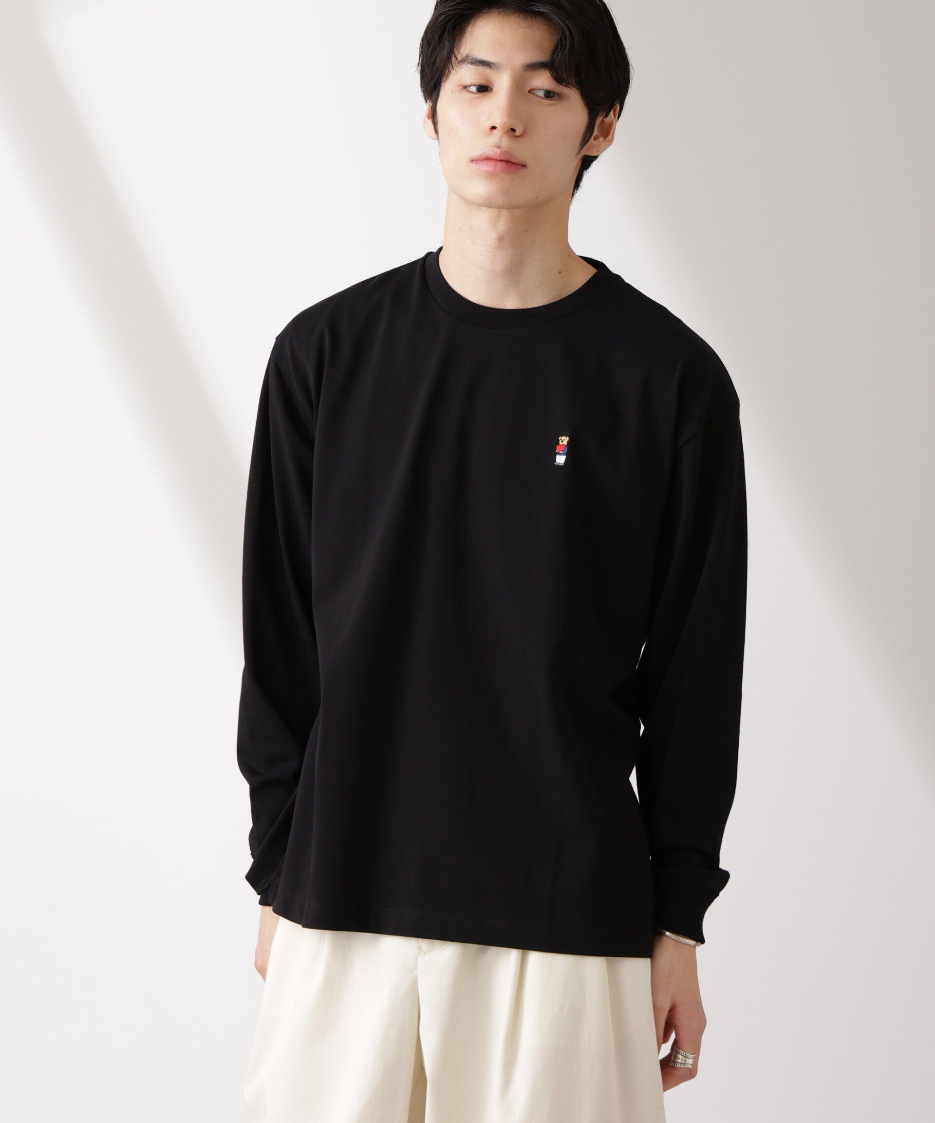 nano･universe「ナノベアTシャツ 長袖」|Tシャツ・カットソー|