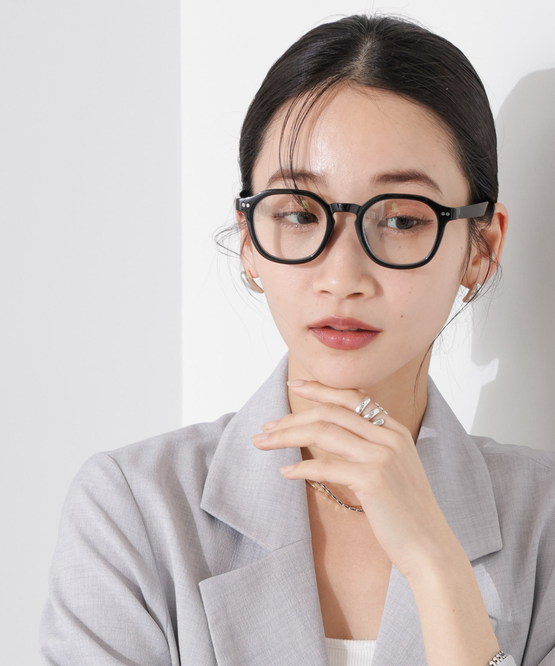 nano･universe「クラウンパント型サングラス」|メガネ|ブラック